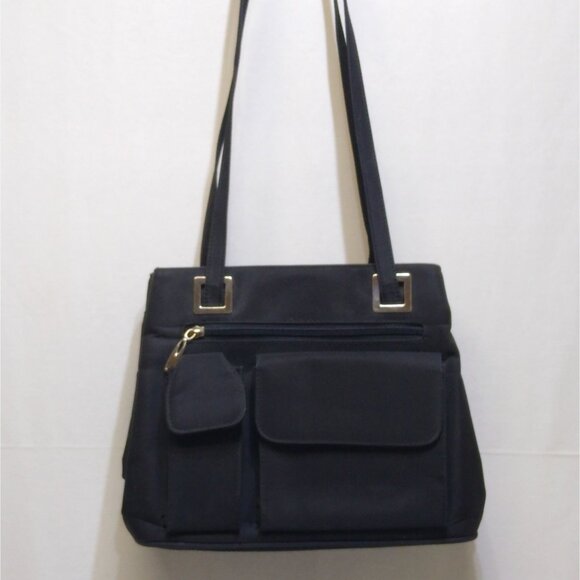 Nine West Multiple Compartment Double Strap Shoulder Tote Bag Zipper Closure - Picture 1 of 10